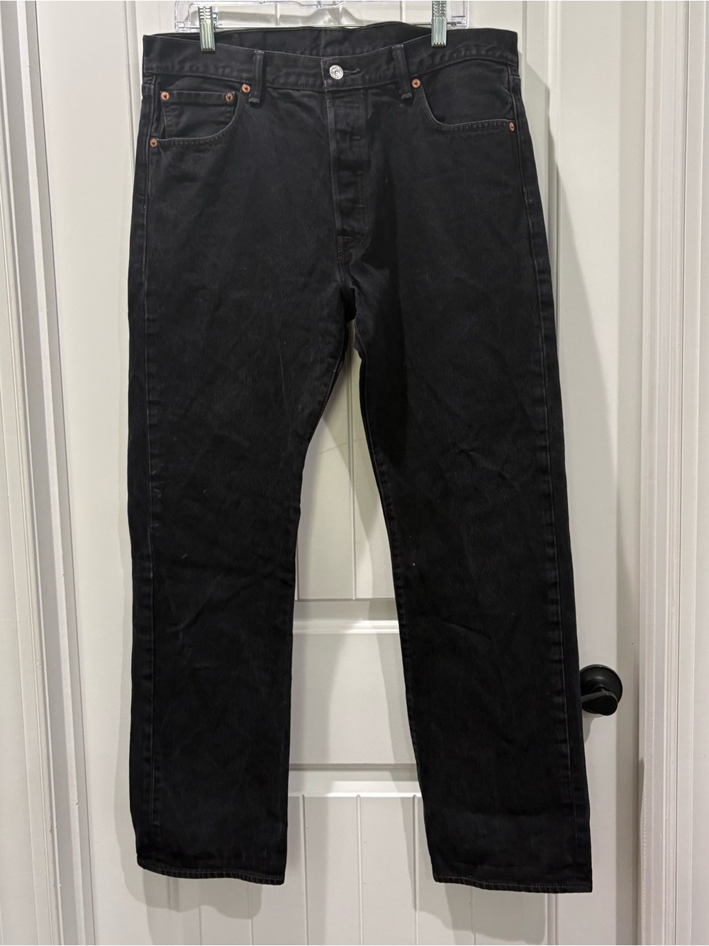 Levi's 501 Black Straight-Leg Men’s Jeans
